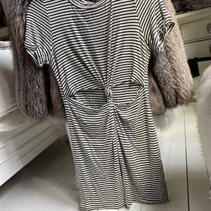 Honey Punch Knot-Front T-Shirt Dress